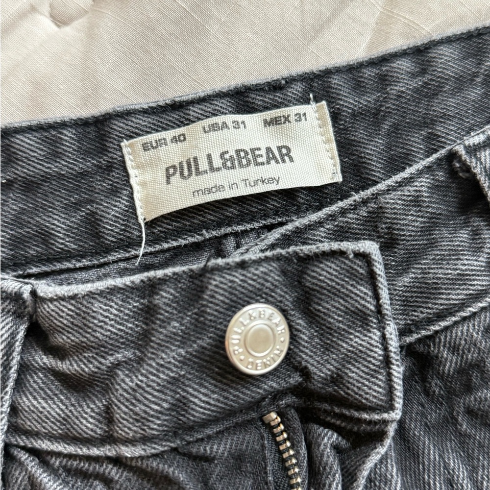Pull&Bear Charcoal Denim Trousers
